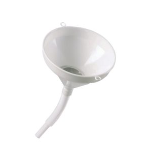 Funil Plástico com Tubo Fléxivel e Filtro