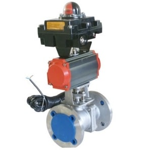 Pneumática de Esfera DIN Flangeada DN15 a DN200