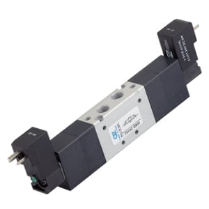 Electroválvula 5/3 Mini bi-estável Centros Abertos
