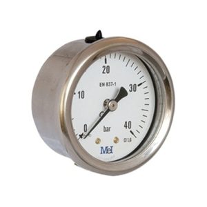 Manómetro a seco Rosca Horizontal Ø 40-50-63-80-100(MV)