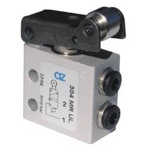 Válvula 3/2 de Rolo-Micro Ø 4mm-Alimentação Lateral-NA
