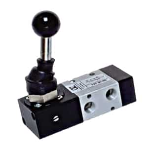 Válvula 3/2 de Manipulo 1/4"-Retorno Pneumático-NF