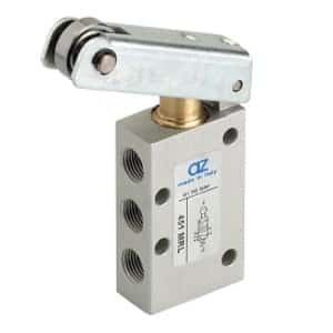 Válvula 5/2 de Rolo Retorno Mola-1/8"