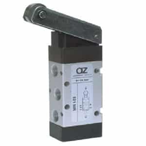Válvula 5/2 de Rolo Retorno Mola-1/8"