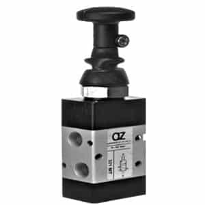 Válvula 3/2 de Botão Plano 1/4" Retorno Mola-NF