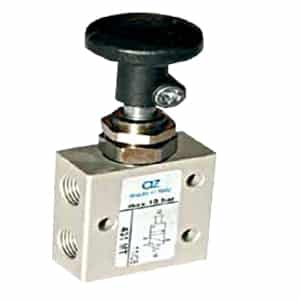 Válvula 3/2 de Botão Plano 1/8" Retorno Mola-NF