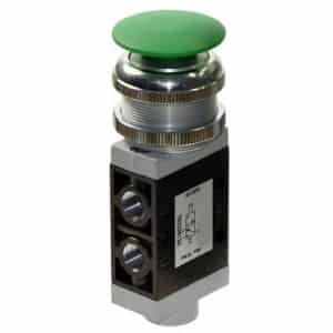 Válvula 3/2 de Botão Cogumelo 1/8" Retorno Mola-NF