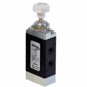 Válvula 5/2 de Botão Micro Plano M5 Retorno Mola