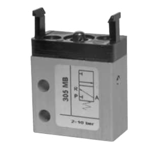 Válvula de pino 3/2 Micro M5 Entrada Inferior N.A.