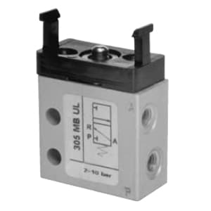 Válvula de pino 3/2 Micro M5 Entrada Lateral N.A.