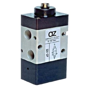 Válvula de pino 3/2 Retorno Pneumático 1/8" N.F.