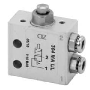 Válvula de pino 3/2 Micro Ø4mm Entrada Lateral N.A.
