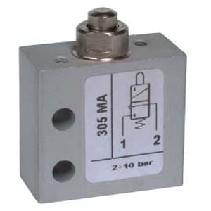 Válvula de pino 3/2 Micro Entrada Inferior M5 N.A.